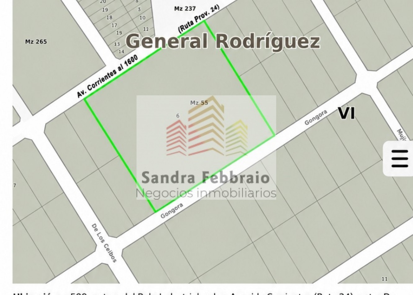venta Fraccion general Rodriguez 