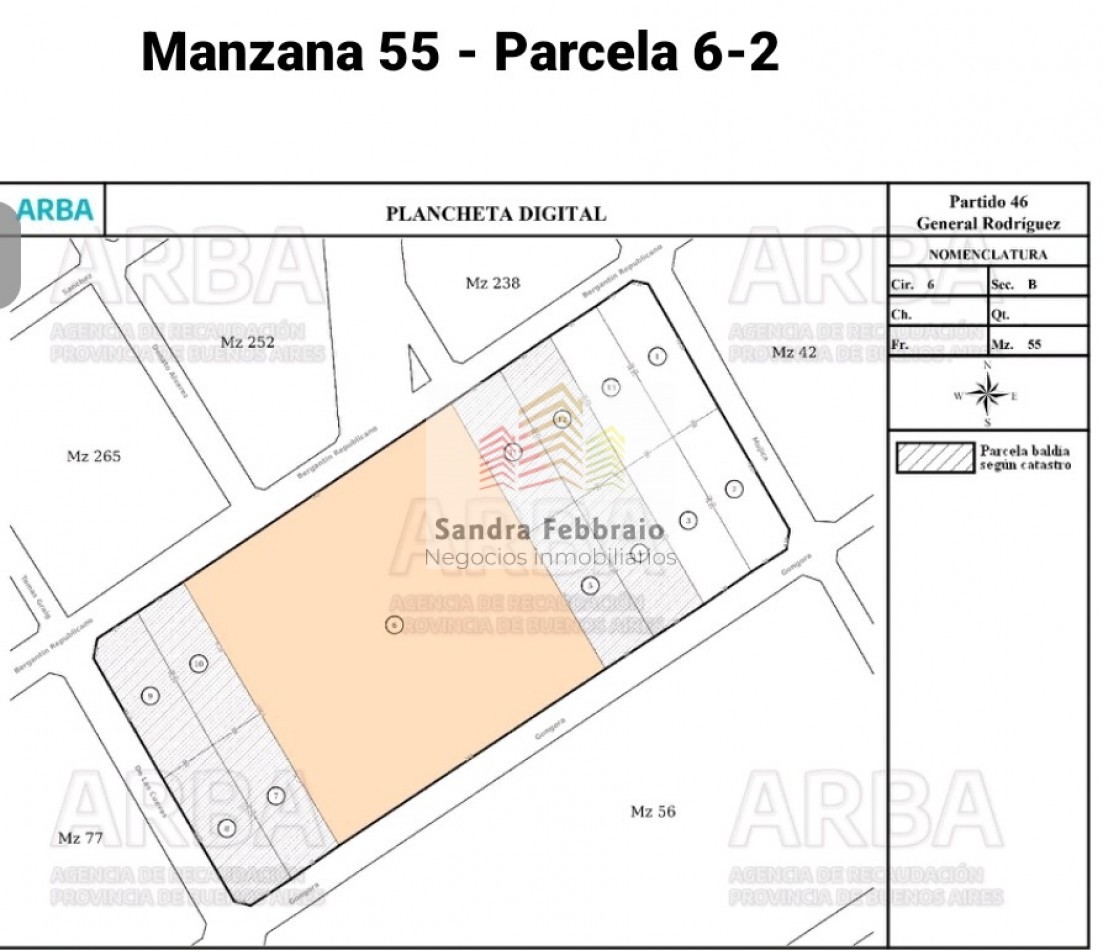 venta Fraccion general Rodriguez 